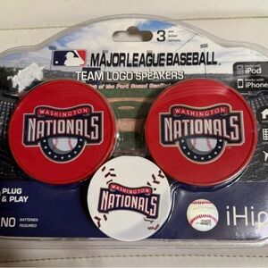 MLB iHip Washington Nationals Team Logo Speakers New